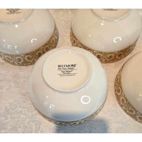 Biltmore Gatehouse Fine China Bowls Set of 5 - Picture 8 of 8